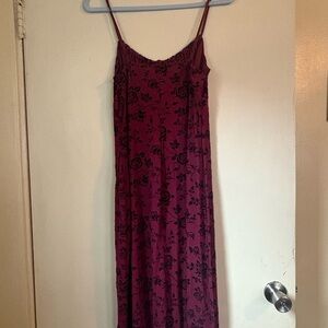 Inspired Hearts Burgundy Floral Dress